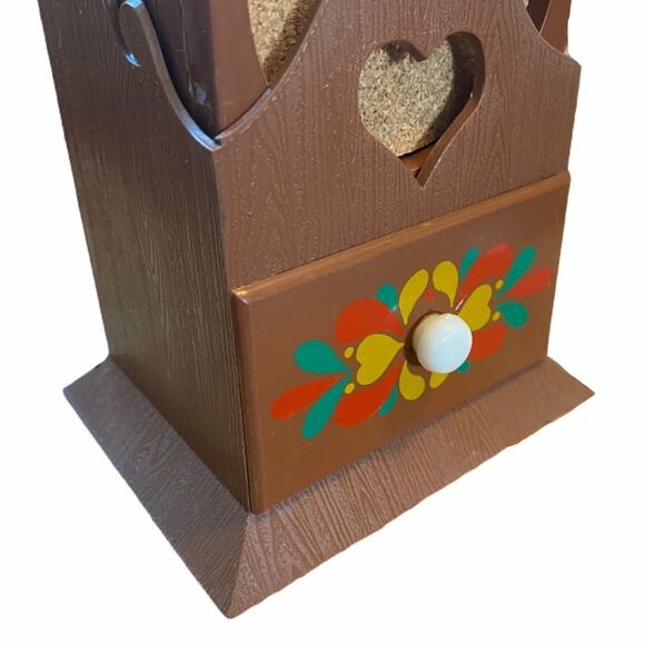 J.S.N.Y Made in Hong Kong 8ct Plastic Coasters with Plastic Holder - Picture 3 of 8